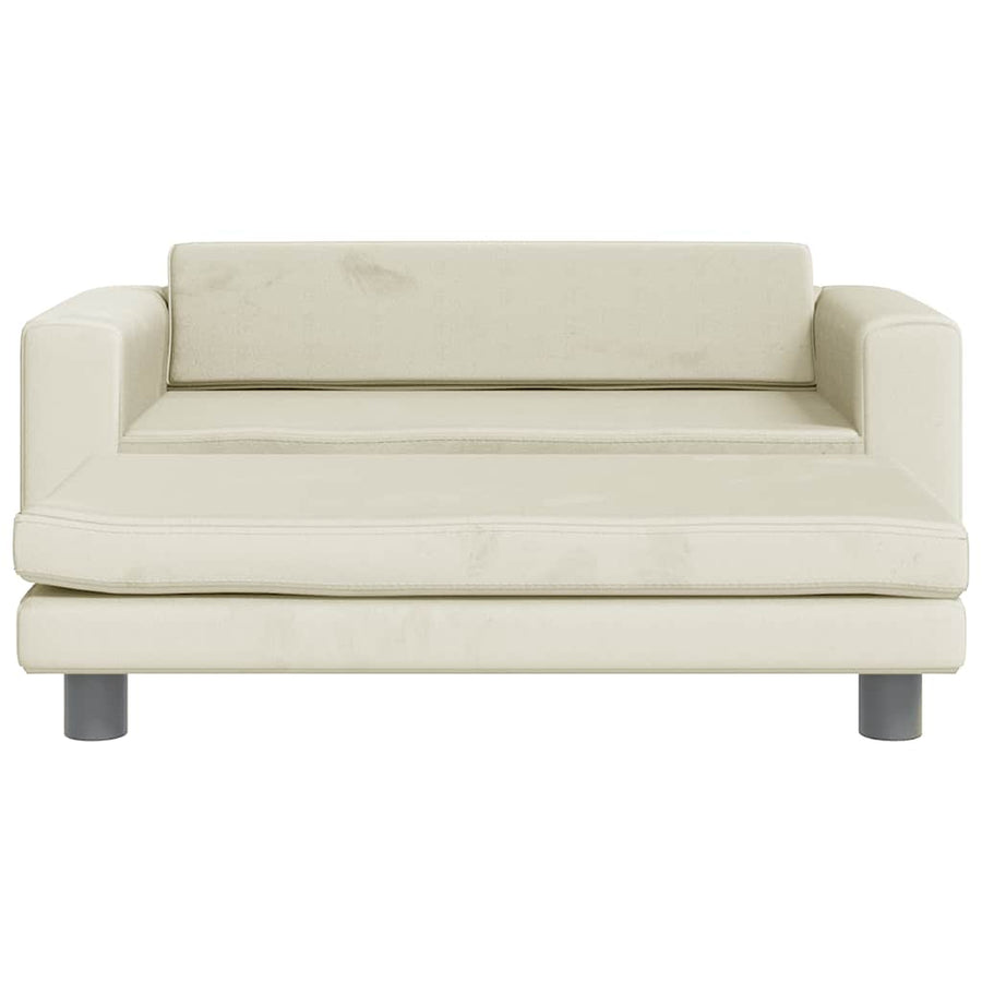 Hondenmand Met Verlengstuk 100X50X30 Cm Kleurig Crème Fluweel