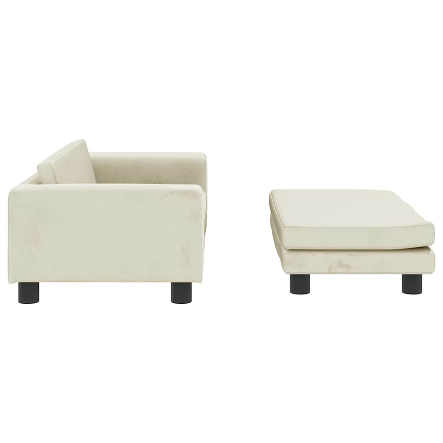 Hondenmand Met Verlengstuk 100X50X30 Cm Kleurig Crème Fluweel