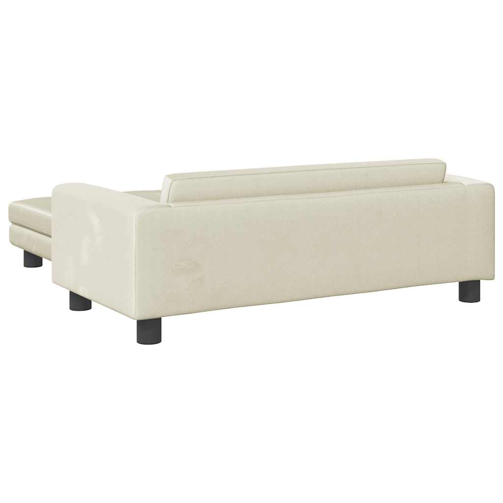 Hondenmand Met Verlengstuk 100X50X30 Cm Kleurig Crème Fluweel
