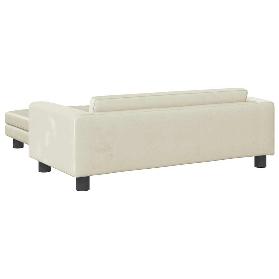 Hondenmand Met Verlengstuk 100X50X30 Cm Kleurig Crème Fluweel