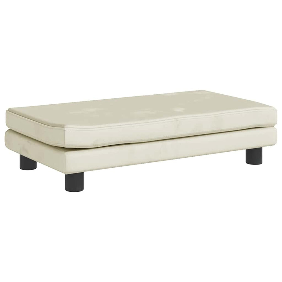 Hondenmand Met Verlengstuk 100X50X30 Cm Kleurig Crème Fluweel