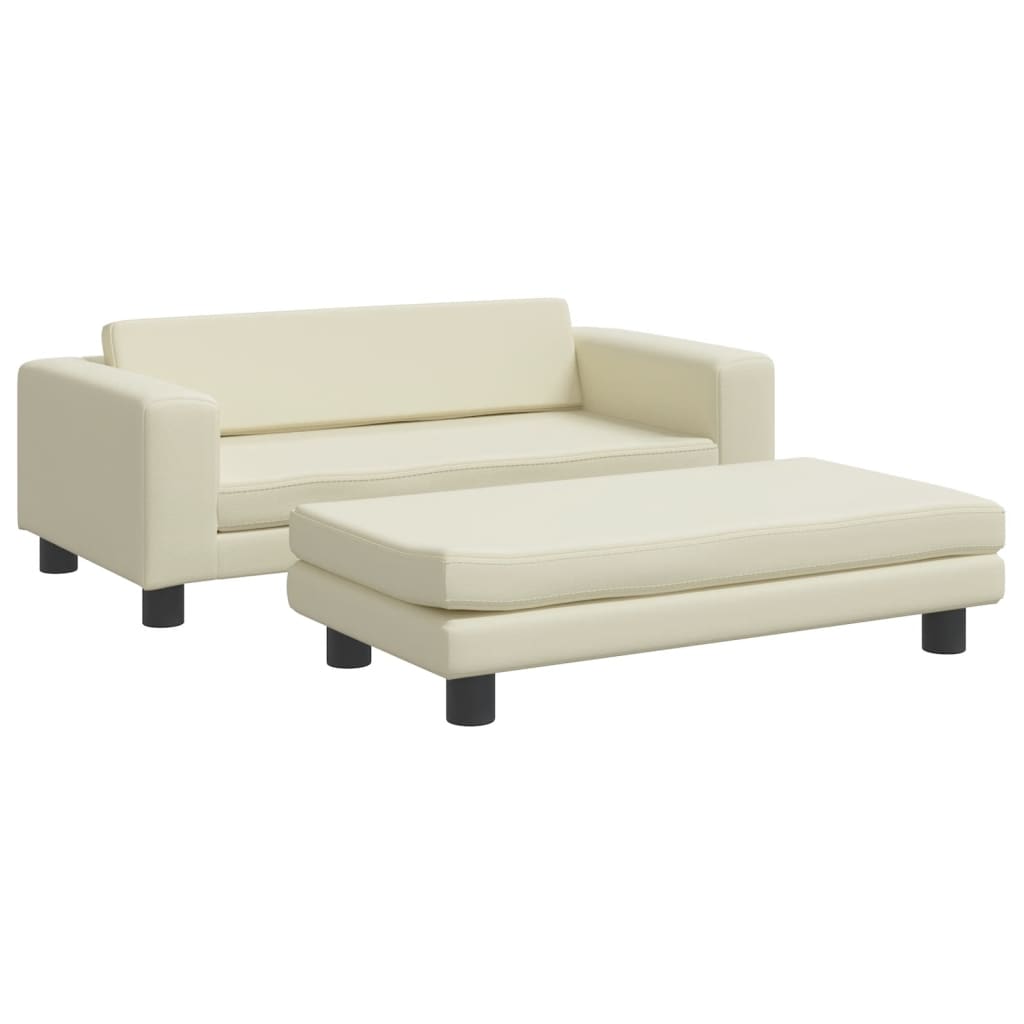 Hondenmand Met Verlengstuk 100X50X30 Cm Kunstleer Kleurig Crème