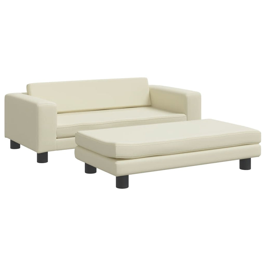 Hondenmand Met Verlengstuk 100X50X30 Cm Kunstleer Kleurig Crème