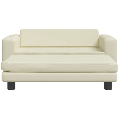 Hondenmand Met Verlengstuk 100X50X30 Cm Kunstleer Kleurig Crème