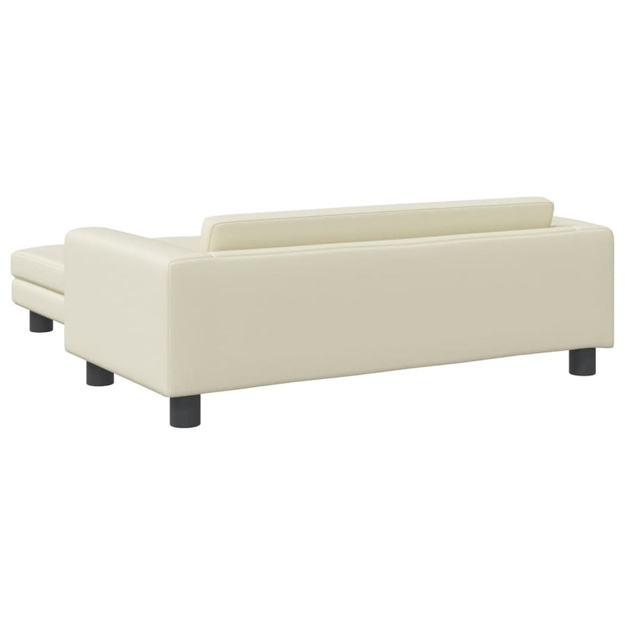 Hondenmand Met Verlengstuk 100X50X30 Cm Kunstleer Kleurig Crème