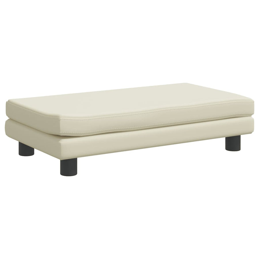 Hondenmand Met Verlengstuk 100X50X30 Cm Kunstleer Kleurig Crème