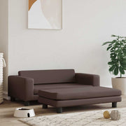 Hondenmand 100x50x30 cm kunstleer bruin