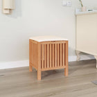 Bathroom stool 40.5x40x52 cm solid walnut wood