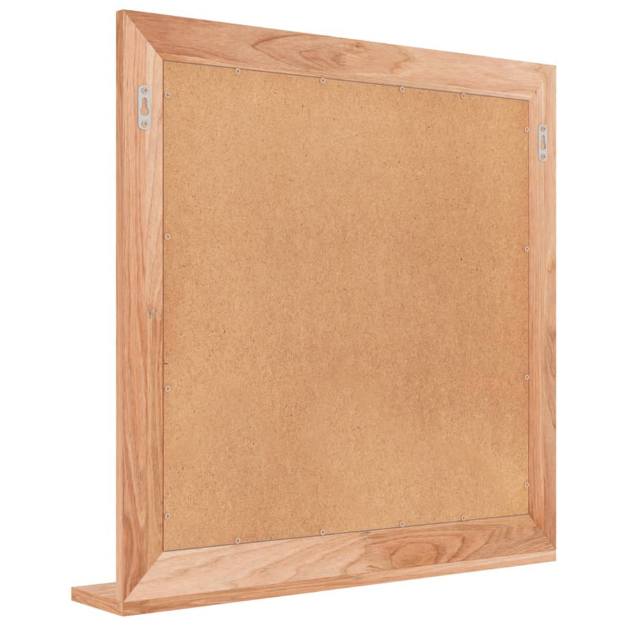 Wandspiegel 55X55 Cm Massief Walnotenhout