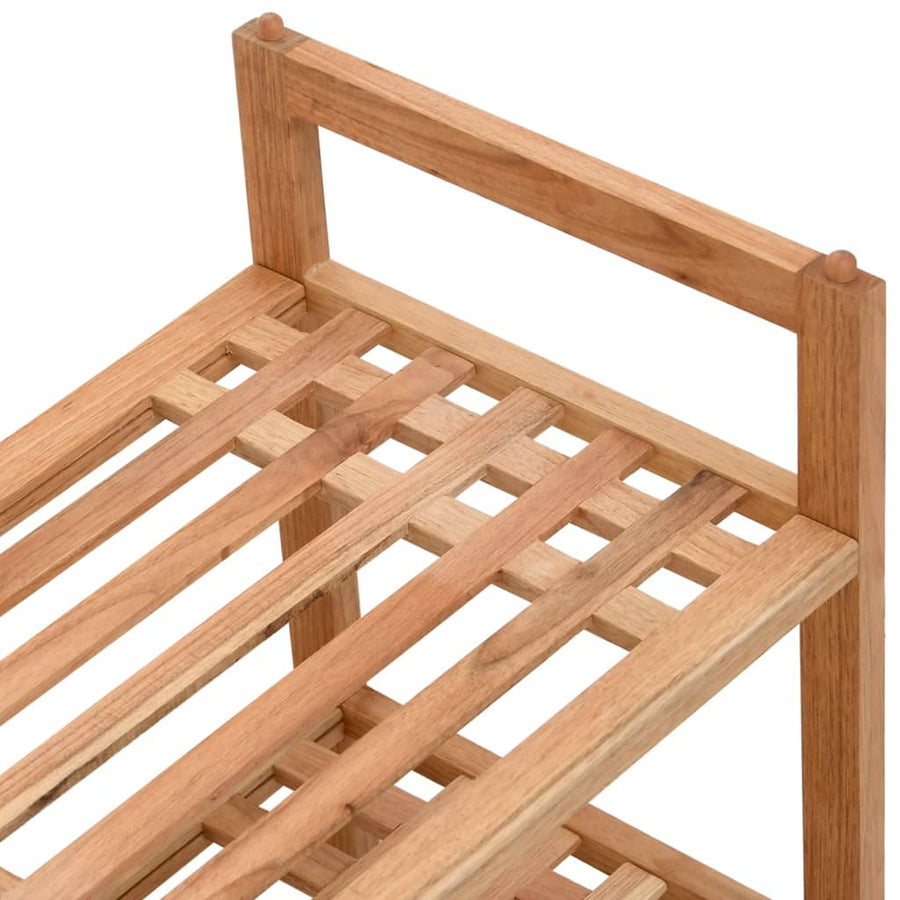 Schoenenrekken 2 St 69X27X41 Cm Massief Walnotenhout