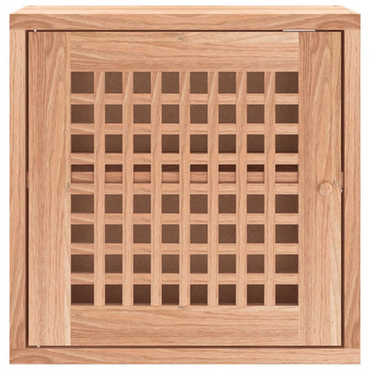 Wandkast 42X18X42 Cm Massief Walnotenhout