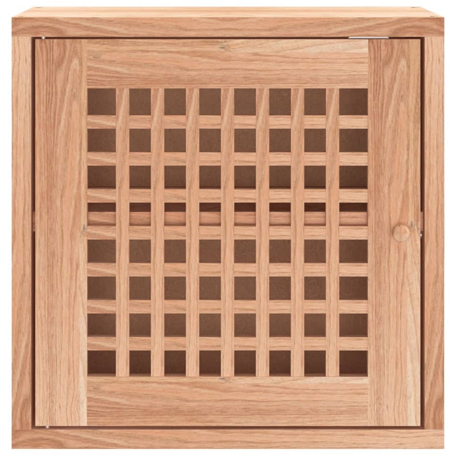 Wandkast 42X18X42 Cm Massief Walnotenhout
