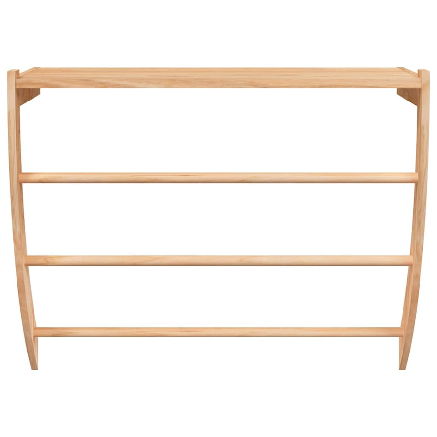 Handdoekenrek 60x25,5x49 cm massief walnotenhout