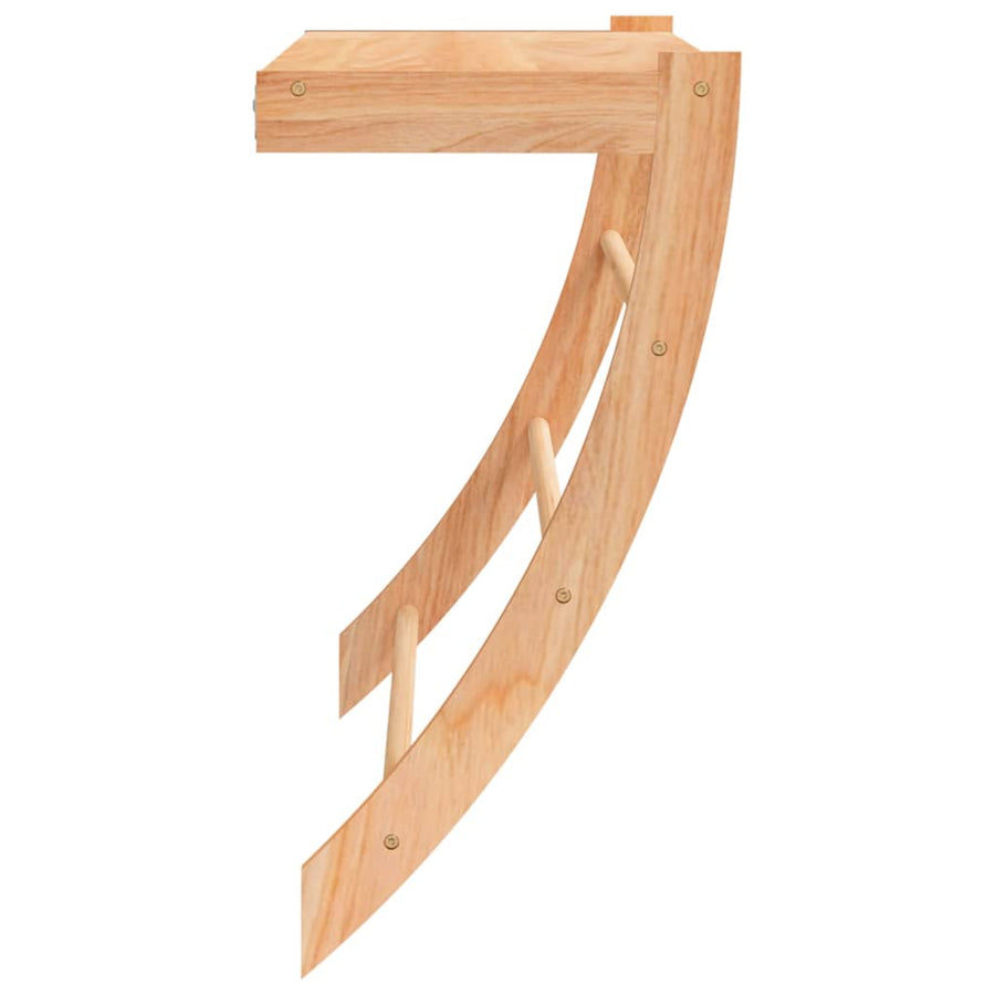 Handdoekenrek 60x25,5x49 cm massief walnotenhout