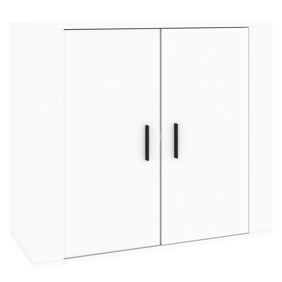 Dressoir 80X33X70 Cm Bewerkt Hout Wit