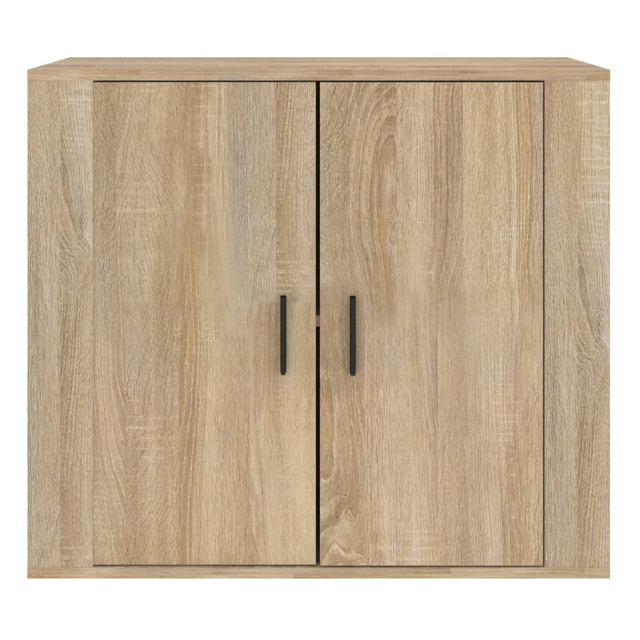 Dressoir 80x33x70 cm bewerkt hout sonoma eikenkleurig Sonoma eiken