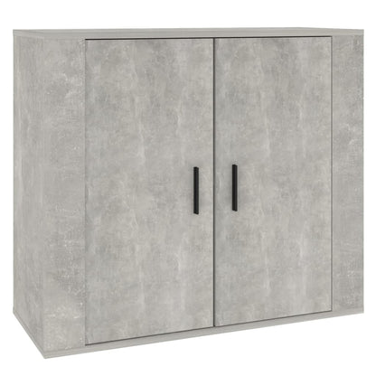 Dressoir 80X33X70 Cm Bewerkt Hout Betongrijs