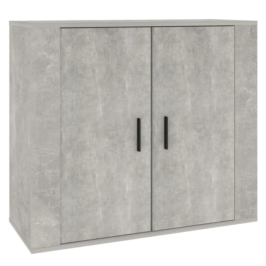 Dressoir 80X33X70 Cm Bewerkt Hout Betongrijs
