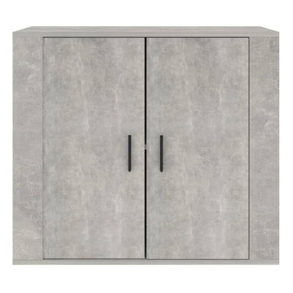 Dressoir 80X33X70 Cm Bewerkt Hout Betongrijs