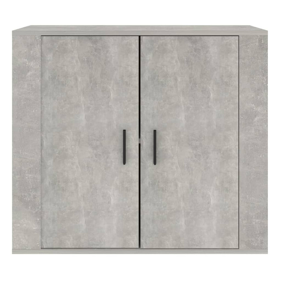 Dressoir 80X33X70 Cm Bewerkt Hout Betongrijs