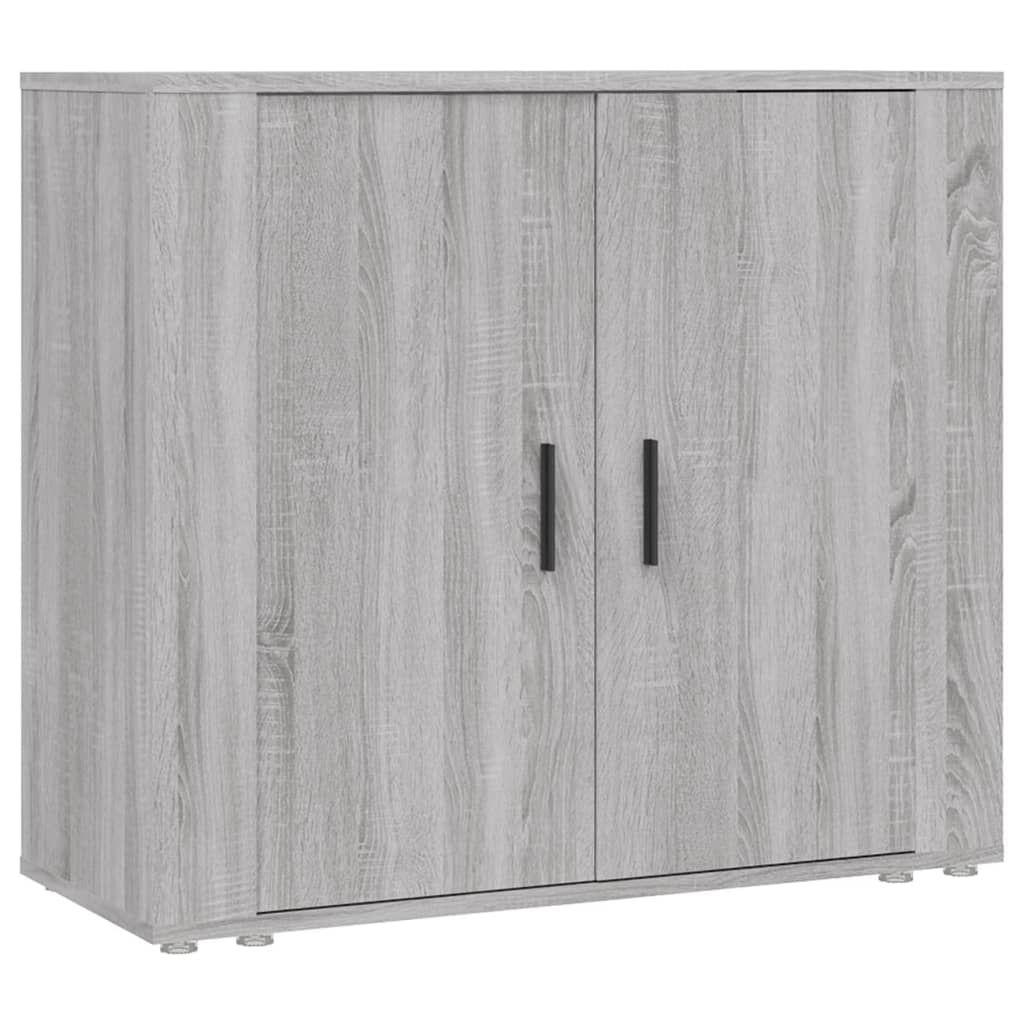 Dressoir 80X33X70 Cm Bewerkt Hout Grijs Sonoma Eikenkleurig