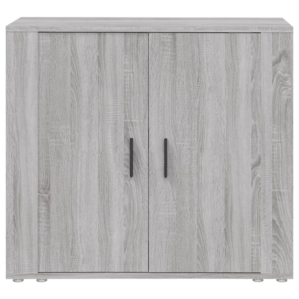 Dressoir 80X33X70 Cm Bewerkt Hout Grijs Sonoma Eikenkleurig