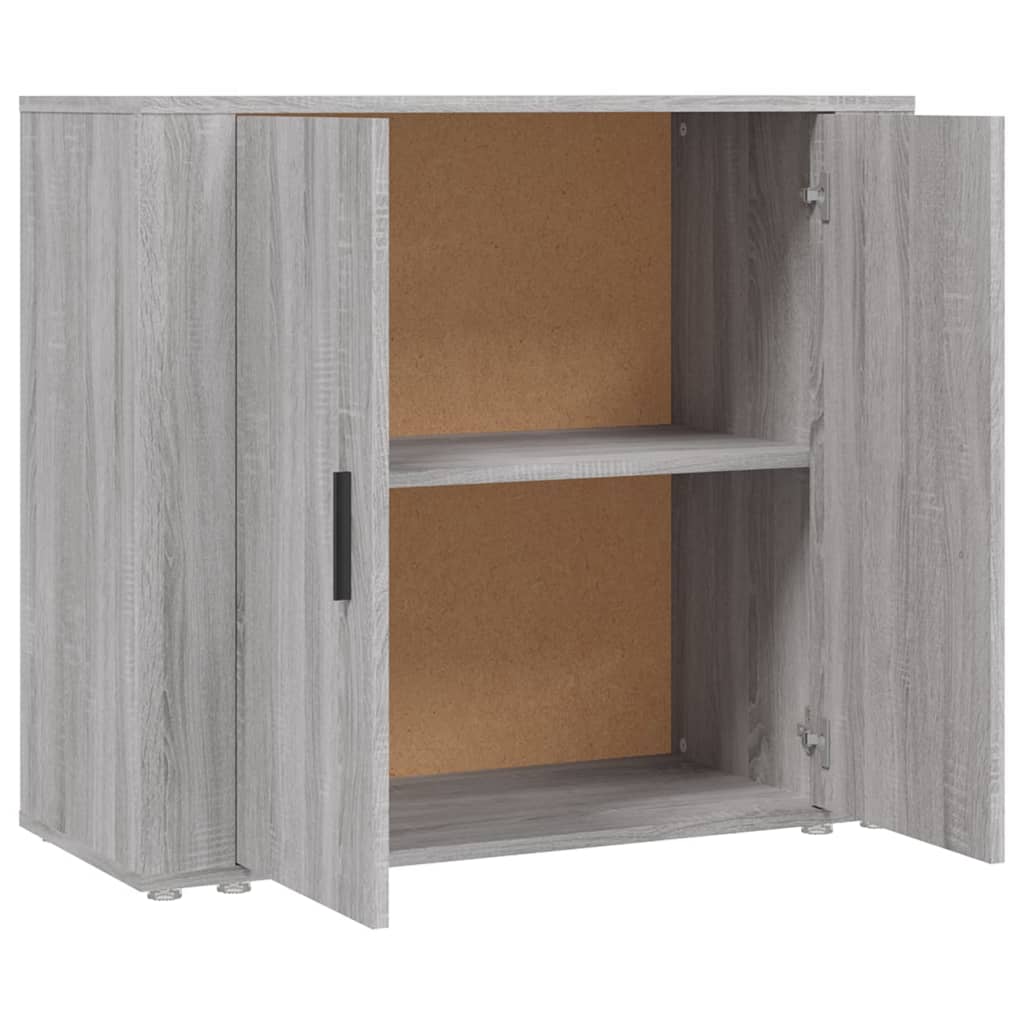 Dressoir 80X33X70 Cm Bewerkt Hout Grijs Sonoma Eikenkleurig