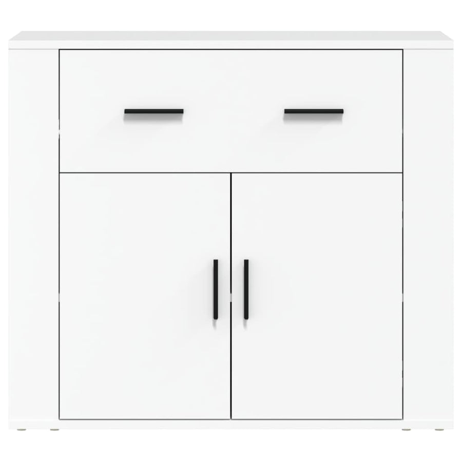 Dressoir 80X33X70 Cm Bewerkt Hout Wit
