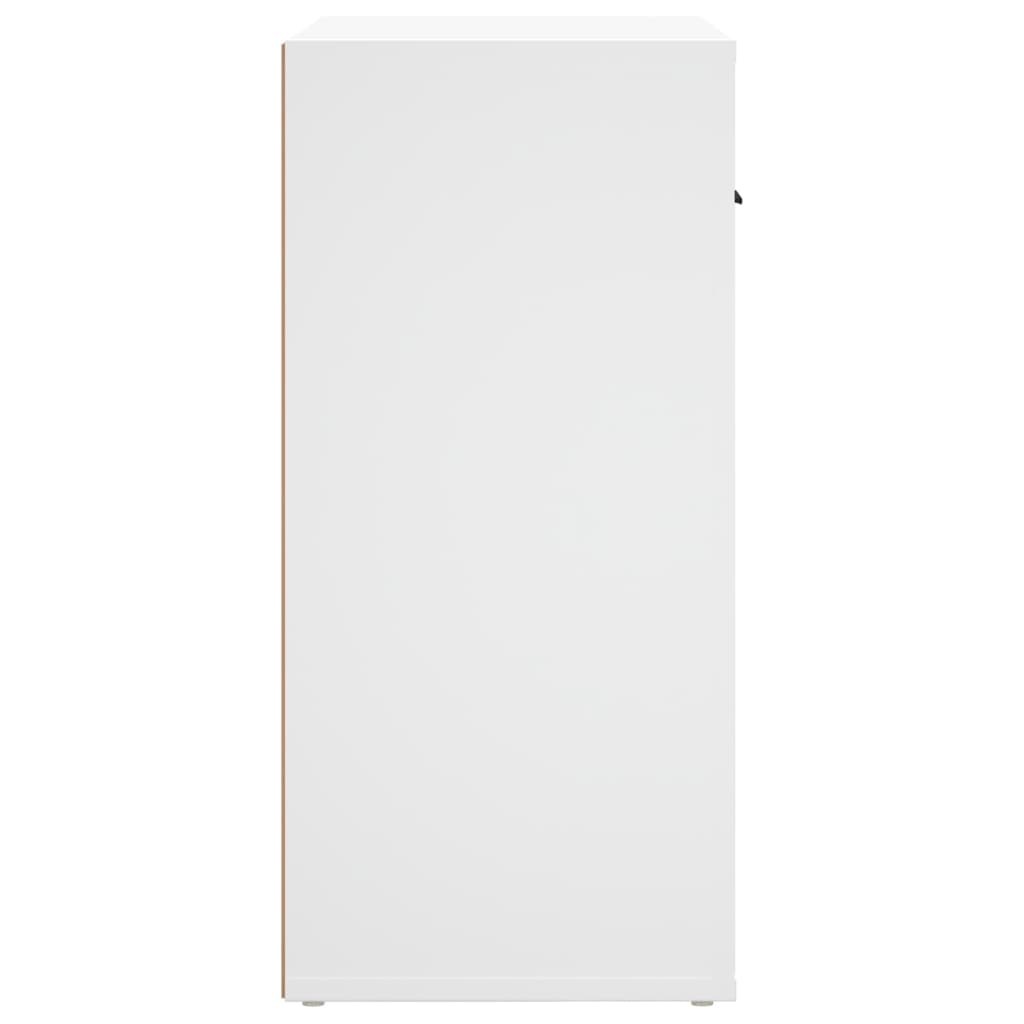 Dressoir 80X33X70 Cm Bewerkt Hout Wit