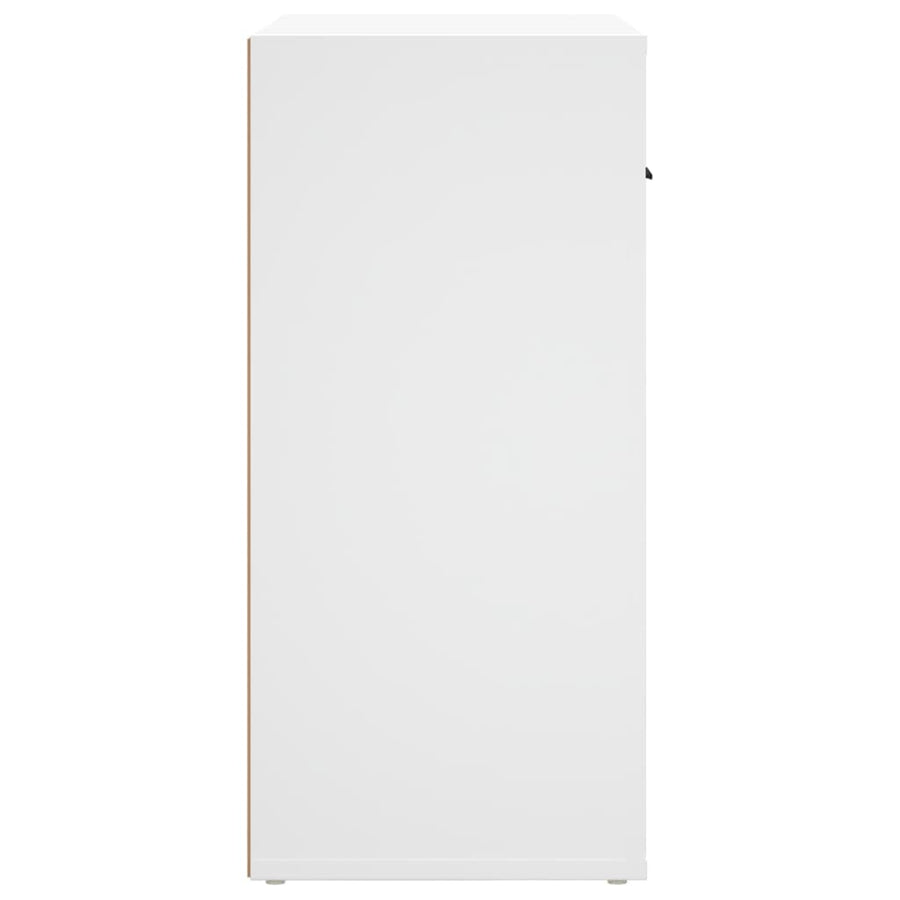 Dressoir 80X33X70 Cm Bewerkt Hout Wit