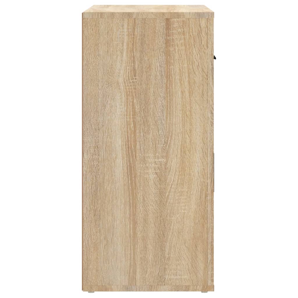 Dressoir 80X33X70 Cm Bewerkt Hout Sonoma Eikenkleurig