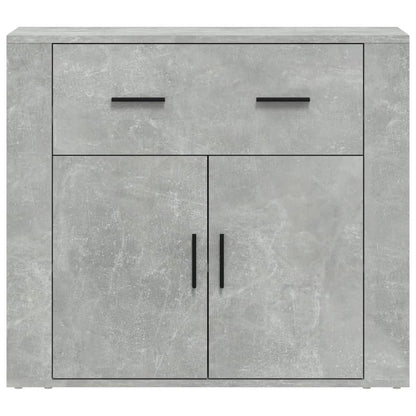 Dressoir 80X33X70 Cm Bewerkt Hout Betongrijs