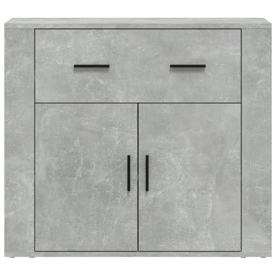 Dressoir 80X33X70 Cm Bewerkt Hout Betongrijs