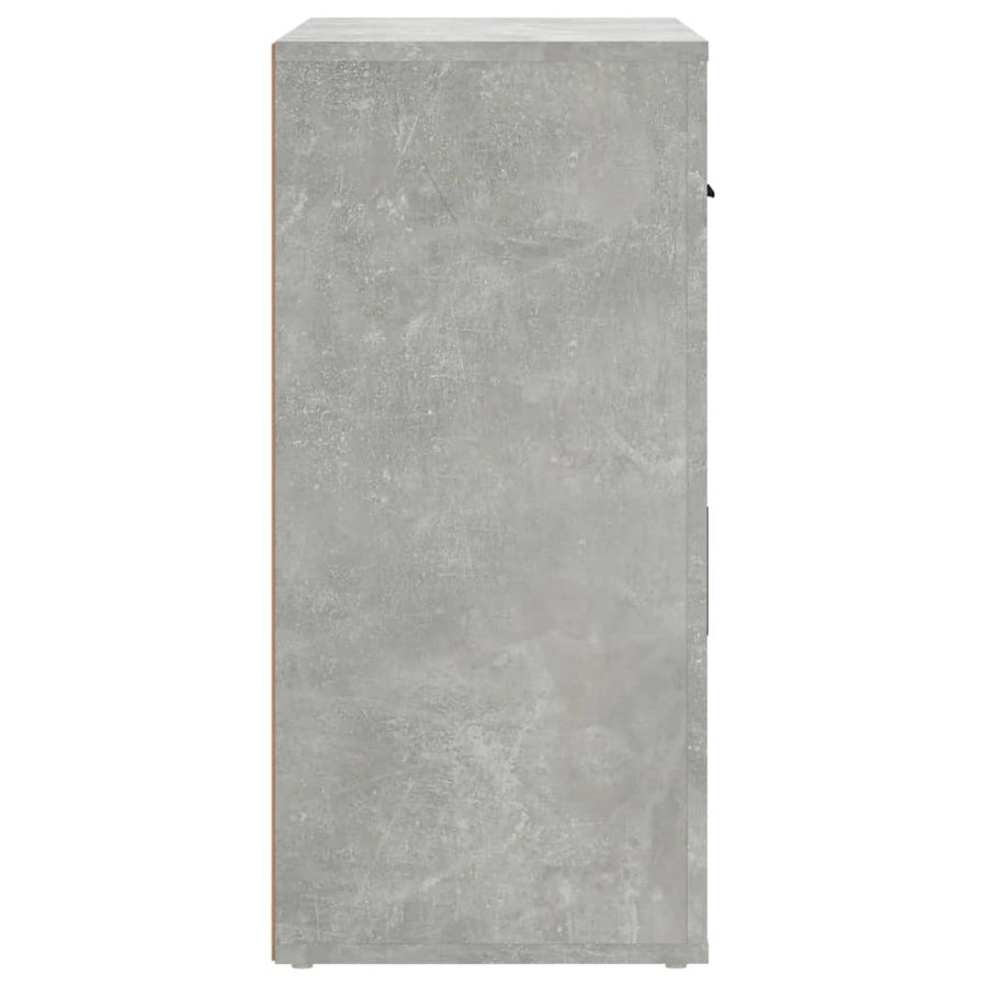 Dressoir 80X33X70 Cm Bewerkt Hout Betongrijs