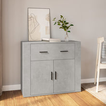 Dressoir 80X33X70 Cm Bewerkt Hout Betongrijs
