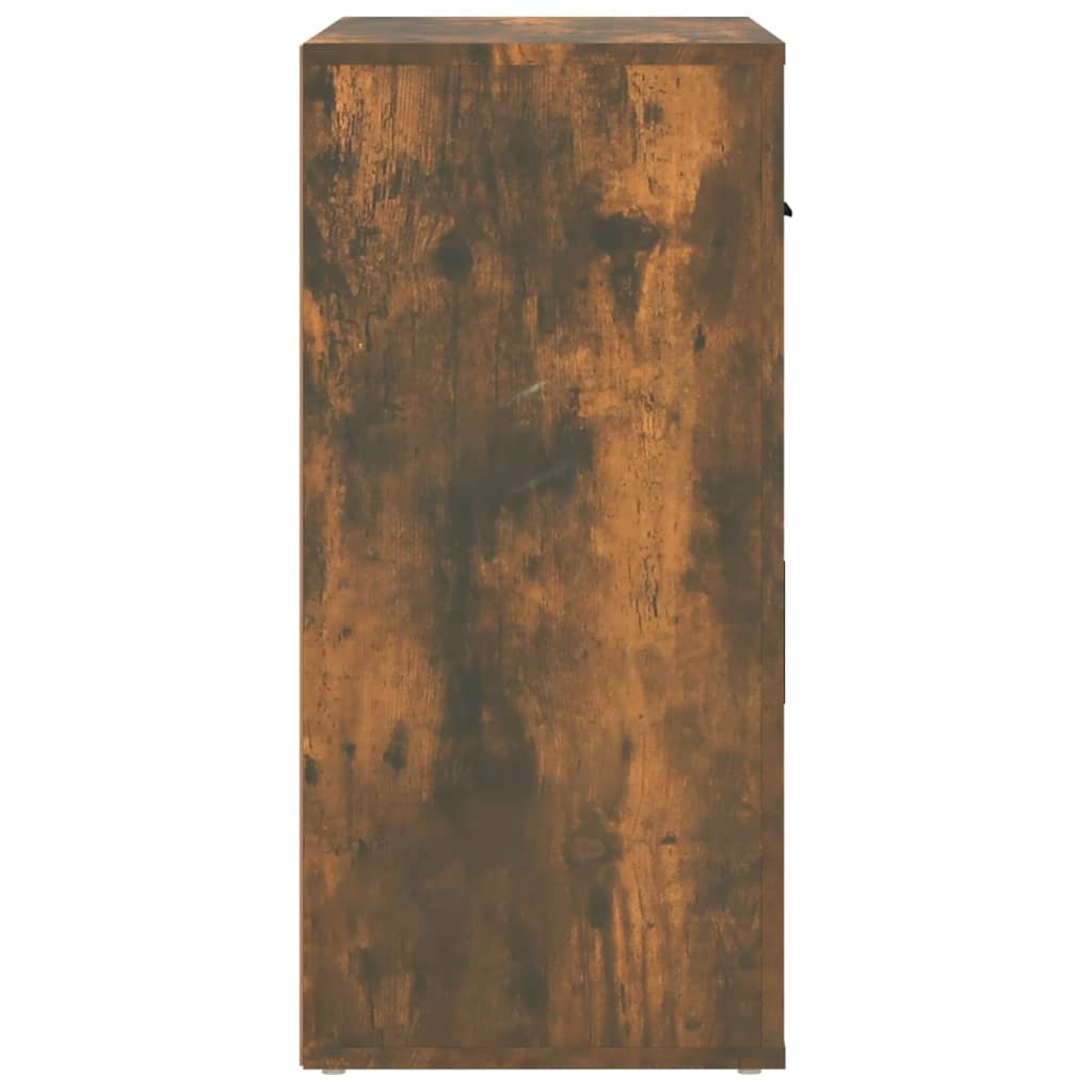 Dressoir 80x33x70 cm bewerkt hout gerookt eikenkleurig