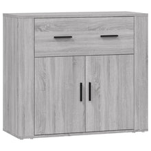 Dressoir 80X33X70 Cm Bewerkt Hout Grijs Sonoma Eikenkleurig