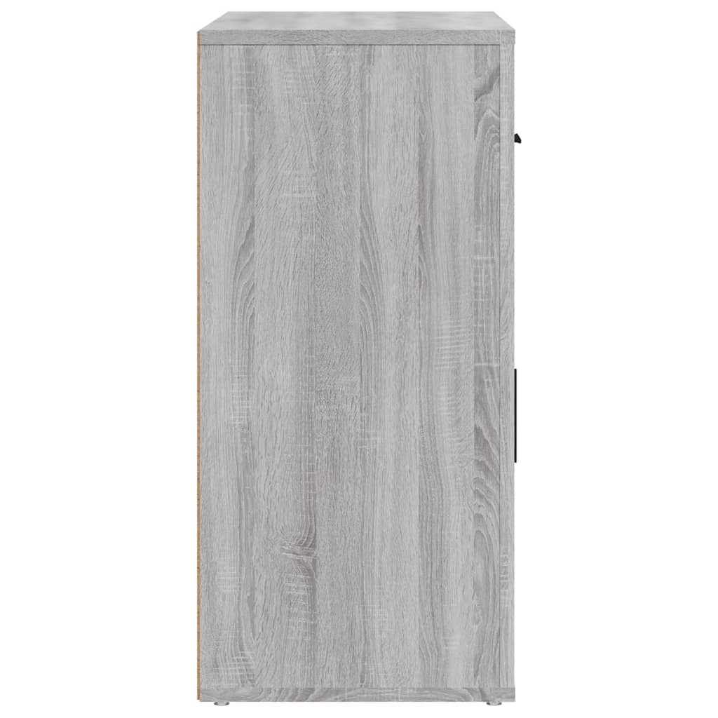 Dressoir 80X33X70 Cm Bewerkt Hout Grijs Sonoma Eikenkleurig