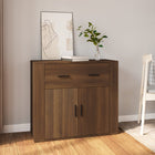 Dressoir 80x33x70 cm bewerkt hout bruin
