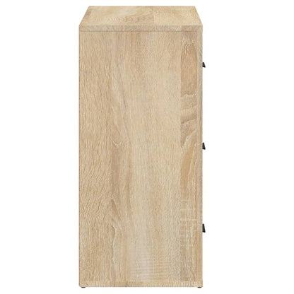 Dressoir 80X33X70 Cm Bewerkt Hout Sonoma Eikenkleurig