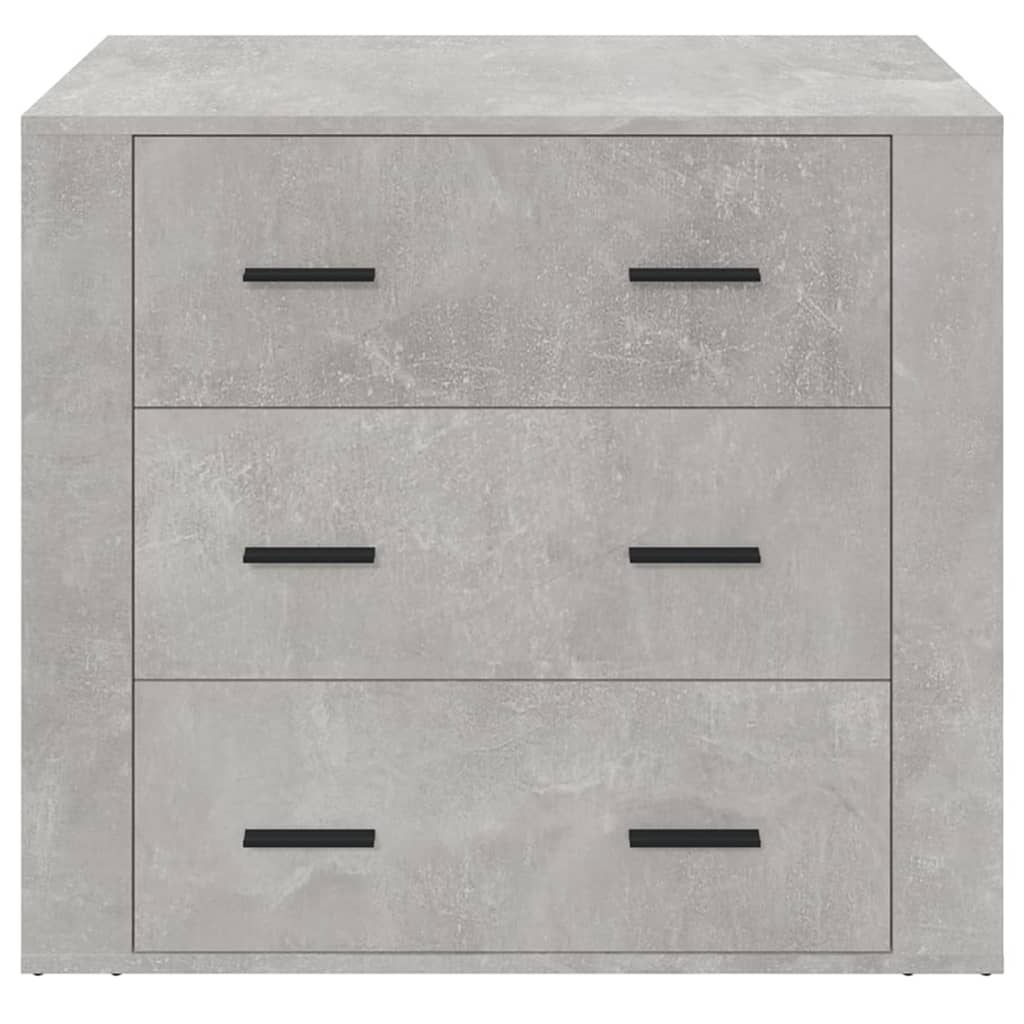 Dressoir 80X33X70 Cm Bewerkt Hout Betongrijs