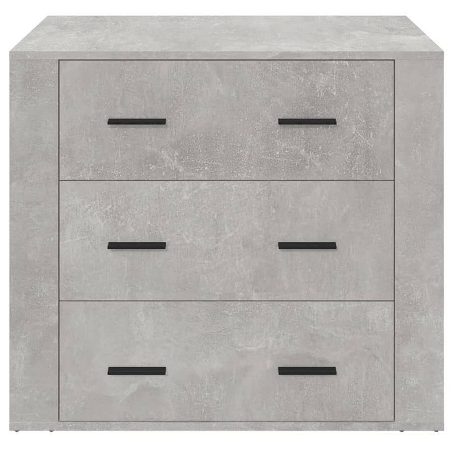Dressoir 80X33X70 Cm Bewerkt Hout Betongrijs