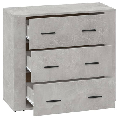Dressoir 80X33X70 Cm Bewerkt Hout Betongrijs