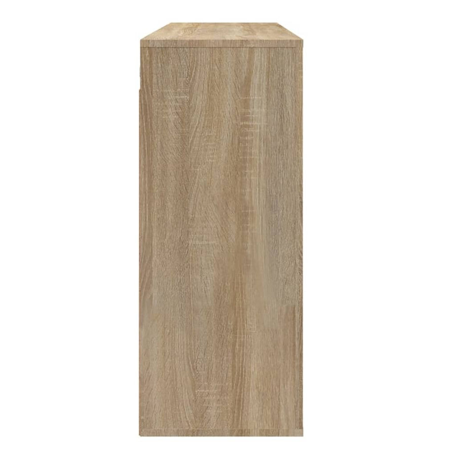 Wandkast 80X33X80 Cm Bewerkt Hout Kleurig Sonoma eiken