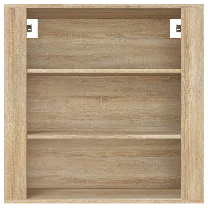 Wandkast 80X33X80 Cm Bewerkt Hout Sonoma Eikenkleurig 1