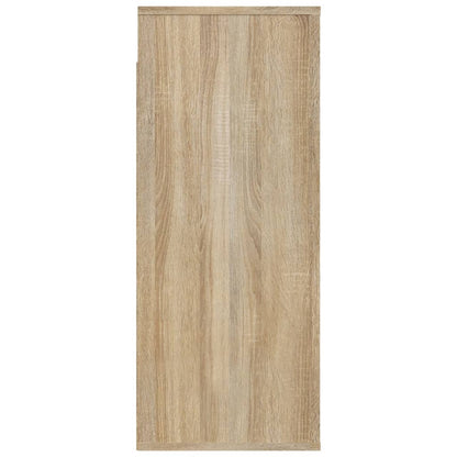 Wandkast 80X33X80 Cm Bewerkt Hout Sonoma Eikenkleurig 1