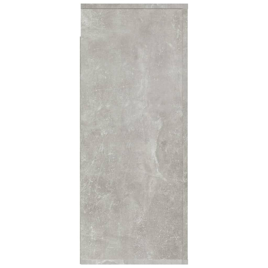 Wandkast 80X33X80 Cm Bewerkt Hout Betongrijs