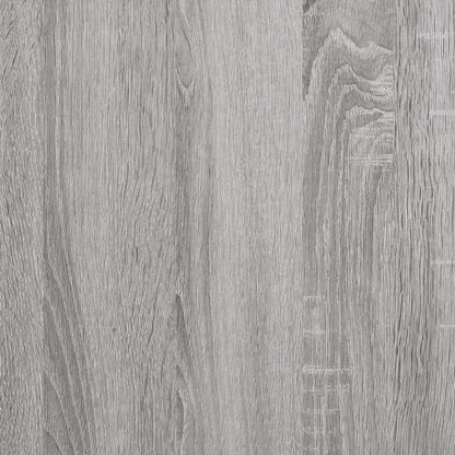 Wandkast 80X33X80 Cm Bewerkt Hout Grijs Sonoma Eikenkleurig
