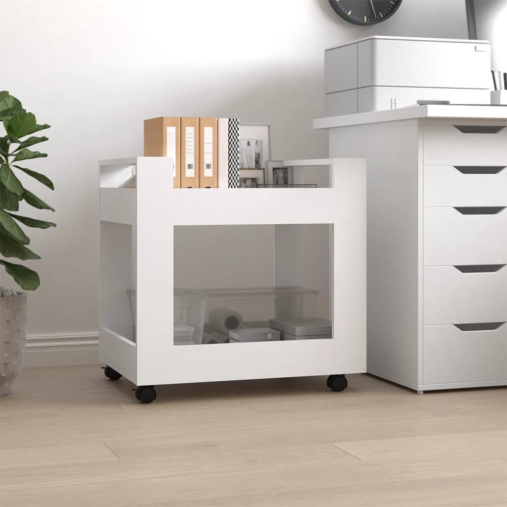 Bureaukastje 60X45X60 Cm Bewerkt Hout Wit