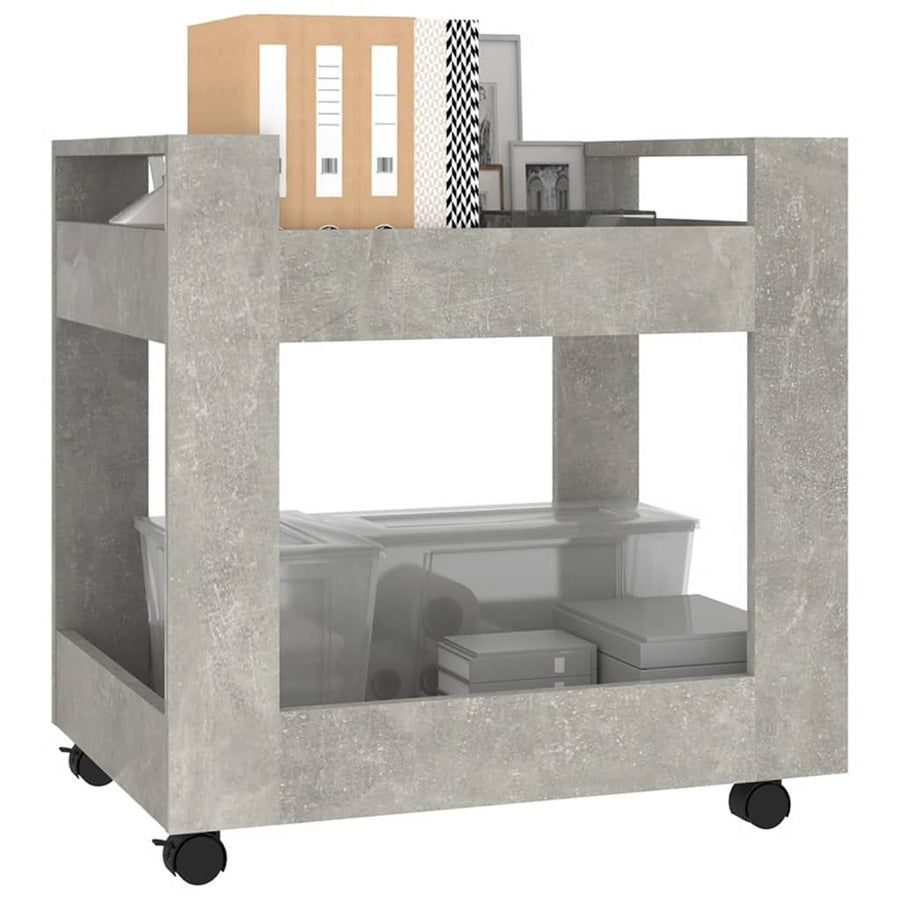 Bureaukastje 60X45X60 Cm Bewerkt Hout Betongrijs